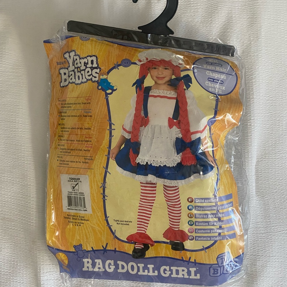 Rag doll girl costume for toddler